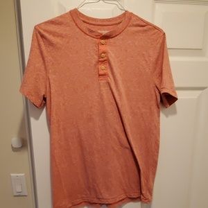 Salmon T-Shirt with Buttons